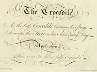 Picture 9 of 48 from Writing and drawing made easy, amusing and instructive : containing the whole alphabet in all the characters now us'd, both in printing and penmanship : each illustrated by emblematic devices and moral copies : calculated for the user of schools and curiously engraved by the best hands ... (1750), leaf 24