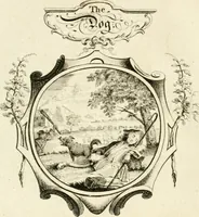 An illustration from Writing and drawing made easy, amusing and instructive : containing the whole alphabet in all the characters now us'd, both in printing and penmanship : each illustrated by emblematic devices and moral copies : calculated for the user of schools and curiously engraved by the best hands ... (1750)