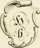 An illustration from Writing and drawing made easy, amusing and instructive : containing the whole alphabet in all the characters now us'd, both in printing and penmanship : each illustrated by emblematic devices and moral copies : calculated for the user of schools and curiously engraved by the best hands ... (1750)