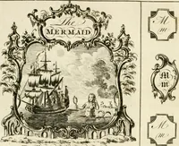 Picture 30 of 48 from Writing and drawing made easy, amusing and instructive : containing the whole alphabet in all the characters now us'd, both in printing and penmanship : each illustrated by emblematic devices and moral copies : calculated for the user of schools and curiously engraved by the best hands ... (1750), leaf 59