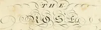 An illustration from Writing and drawing made easy, amusing and instructive : containing the whole alphabet in all the characters now us'd, both in printing and penmanship : each illustrated by emblematic devices and moral copies : calculated for the user of schools and curiously engraved by the best hands ... (1750)