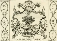 Picture 42 of 48 from Writing and drawing made easy, amusing and instructive : containing the whole alphabet in all the characters now us'd, both in printing and penmanship : each illustrated by emblematic devices and moral copies : calculated for the user of schools and curiously engraved by the best hands ... (1750), leaf 91