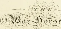 Picture 44 of 48 from Writing and drawing made easy, amusing and instructive : containing the whole alphabet in all the characters now us'd, both in printing and penmanship : each illustrated by emblematic devices and moral copies : calculated for the user of schools and curiously engraved by the best hands ... (1750), leaf 96