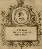 An illustration from XII. primorvm Caesarvm et LXIIII ipsorvm vxorvm et parentum ex antiquis numismatibus, in aere incisae, effigies : atque eorundem earundemque vitae & res gestae, ex varijs authoribus collectae per Levinvm Hvlsivm .. (1597)