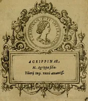 An illustration from XII. primorvm Caesarvm et LXIIII ipsorvm vxorvm et parentum ex antiquis numismatibus, in aere incisae, effigies : atque eorundem earundemque vitae & res gestae, ex varijs authoribus collectae per Levinvm Hvlsivm .. (1597)