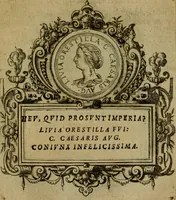 Picture 49 of 102 from XII. primorvm Caesarvm et LXIIII ipsorvm vxorvm et parentum ex antiquis numismatibus, in aere incisae, effigies : atque eorundem earundemque vitae & res gestae, ex varijs authoribus collectae per Levinvm Hvlsivm .. (1597), leaf 94