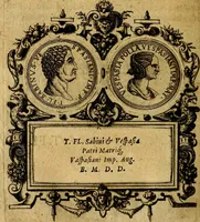 An illustration from XII primorvm Caesarvm et LXIIII. Ipsorvm vxorvm et parentum ex antiquis numismatibus, in aere incisae, effigies: atque eorundem earundemque vitae & res gestae, ex varijs authoribus (1597)