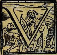 An illustration from XII primorvm Caesarvm et LXIIII. Ipsorvm vxorvm et parentum ex antiquis numismatibus, in aere incisae, effigies: atque eorundem earundemque vitae & res gestae, ex varijs authoribus (1597)