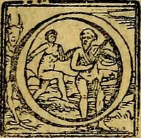 An illustration from XII primorvm Caesarvm et LXIIII. Ipsorvm vxorvm et parentum ex antiquis numismatibus, in aere incisae, effigies: atque eorundem earundemque vitae & res gestae, ex varijs authoribus (1597)