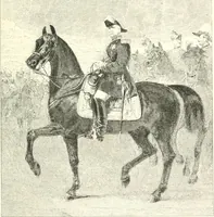 An illustration from XIXe [i.e. Dix-neuvième] siècle (en France); classes - moeurs - usages - costumes - inventions. Ouvrage illustré d'un front. chromotypographique, de 16 planches coloriées aux patrons, de 36 entetes et lettres ornées et de 487 gravures (dont 24 tirées hors texte) d'après les principaux artistes du siècle (1893)