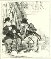 An illustration from XIXe [i.e. Dix-neuvième] siècle (en France); classes - moeurs - usages - costumes - inventions. Ouvrage illustré d'un front. chromotypographique, de 16 planches coloriées aux patrons, de 36 entetes et lettres ornées et de 487 gravures (dont 24 tirées hors texte) d'après les principaux artistes du siècle (1893)