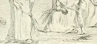 An illustration from XIXe [i.e. Dix-neuvième] siècle (en France); classes - moeurs - usages - costumes - inventions. Ouvrage illustré d'un front. chromotypographique, de 16 planches coloriées aux patrons, de 36 entetes et lettres ornées et de 487 gravures (dont 24 tirées hors texte) d'après les principaux artistes du siècle (1893)