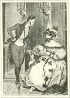 An illustration from XIXe [i.e. Dix-neuvième] siècle (en France); classes - moeurs - usages - costumes - inventions. Ouvrage illustré d'un front. chromotypographique, de 16 planches coloriées aux patrons, de 36 entetes et lettres ornées et de 487 gravures (dont 24 tirées hors texte) d'après les principaux artistes du siècle (1893)