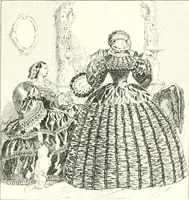 An illustration from XIXe [i.e. Dix-neuvième] siècle (en France); classes - moeurs - usages - costumes - inventions. Ouvrage illustré d'un front. chromotypographique, de 16 planches coloriées aux patrons, de 36 entetes et lettres ornées et de 487 gravures (dont 24 tirées hors texte) d'après les principaux artistes du siècle (1893)