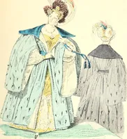 An illustration from XIXe [i.e. Dix-neuvième] siècle (en France); classes - moeurs - usages - costumes - inventions. Ouvrage illustré d'un front. chromotypographique, de 16 planches coloriées aux patrons, de 36 entetes et lettres ornées et de 487 gravures (dont 24 tirées hors texte) d'après les principaux artistes du siècle (1893)