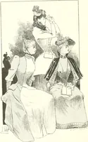 An illustration from XIXe [i.e. Dix-neuvième] siècle (en France); classes - moeurs - usages - costumes - inventions. Ouvrage illustré d'un front. chromotypographique, de 16 planches coloriées aux patrons, de 36 entetes et lettres ornées et de 487 gravures (dont 24 tirées hors texte) d'après les principaux artistes du siècle (1893)