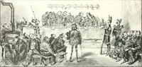 An illustration from XIXe [i.e. Dix-neuvième] siècle (en France); classes - moeurs - usages - costumes - inventions. Ouvrage illustré d'un front. chromotypographique, de 16 planches coloriées aux patrons, de 36 entetes et lettres ornées et de 487 gravures (dont 24 tirées hors texte) d'après les principaux artistes du siècle (1893)