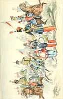 An illustration from XIXe [i.e. Dix-neuvième] siècle (en France); classes - moeurs - usages - costumes - inventions. Ouvrage illustré d'un front. chromotypographique, de 16 planches coloriées aux patrons, de 36 entetes et lettres ornées et de 487 gravures (dont 24 tirées hors texte) d'après les principaux artistes du siècle (1893)