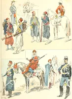 An illustration from XIXe [i.e. Dix-neuvième] siècle (en France); classes - moeurs - usages - costumes - inventions. Ouvrage illustré d'un front. chromotypographique, de 16 planches coloriées aux patrons, de 36 entetes et lettres ornées et de 487 gravures (dont 24 tirées hors texte) d'après les principaux artistes du siècle (1893)