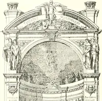 An illustration from XIXe [i.e. Dix-neuvième] siècle (en France); classes - moeurs - usages - costumes - inventions. Ouvrage illustré d'un front. chromotypographique, de 16 planches coloriées aux patrons, de 36 entetes et lettres ornées et de 487 gravures (dont 24 tirées hors texte) d'après les principaux artistes du siècle (1893)