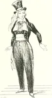 An illustration from XIXe [i.e. Dix-neuvième] siècle (en France); classes - moeurs - usages - costumes - inventions. Ouvrage illustré d'un front. chromotypographique, de 16 planches coloriées aux patrons, de 36 entetes et lettres ornées et de 487 gravures (dont 24 tirées hors texte) d'après les principaux artistes du siècle (1893)