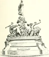 An illustration from XIXe [i.e. Dix-neuvième] siècle (en France); classes - moeurs - usages - costumes - inventions. Ouvrage illustré d'un front. chromotypographique, de 16 planches coloriées aux patrons, de 36 entetes et lettres ornées et de 487 gravures (dont 24 tirées hors texte) d'après les principaux artistes du siècle (1893)