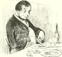 An illustration from XIXe [i.e. Dix-neuvième] siècle (en France); classes - moeurs - usages - costumes - inventions. Ouvrage illustré d'un front. chromotypographique, de 16 planches coloriées aux patrons, de 36 entetes et lettres ornées et de 487 gravures (dont 24 tirées hors texte) d'après les principaux artistes du siècle (1893)