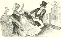 An illustration from XIXe [i.e. Dix-neuvième] siècle (en France); classes - moeurs - usages - costumes - inventions. Ouvrage illustré d'un front. chromotypographique, de 16 planches coloriées aux patrons, de 36 entetes et lettres ornées et de 487 gravures (dont 24 tirées hors texte) d'après les principaux artistes du siècle (1893)