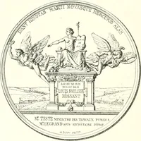 An illustration from XIXe [i.e. Dix-neuvième] siècle (en France); classes - moeurs - usages - costumes - inventions. Ouvrage illustré d'un front. chromotypographique, de 16 planches coloriées aux patrons, de 36 entetes et lettres ornées et de 487 gravures (dont 24 tirées hors texte) d'après les principaux artistes du siècle (1893)