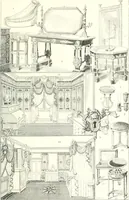 An illustration from XIXe [i.e. Dix-neuvième] siècle (en France); classes - moeurs - usages - costumes - inventions. Ouvrage illustré d'un front. chromotypographique, de 16 planches coloriées aux patrons, de 36 entetes et lettres ornées et de 487 gravures (dont 24 tirées hors texte) d'après les principaux artistes du siècle (1893)