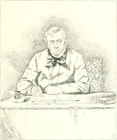 An illustration from XIXe [i.e. Dix-neuvième] siècle (en France); classes - moeurs - usages - costumes - inventions. Ouvrage illustré d'un front. chromotypographique, de 16 planches coloriées aux patrons, de 36 entetes et lettres ornées et de 487 gravures (dont 24 tirées hors texte) d'après les principaux artistes du siècle (1893)