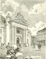 An illustration from XIXe [i.e. Dix-neuvième] siècle (en France); classes - moeurs - usages - costumes - inventions. Ouvrage illustré d'un front. chromotypographique, de 16 planches coloriées aux patrons, de 36 entetes et lettres ornées et de 487 gravures (dont 24 tirées hors texte) d'après les principaux artistes du siècle (1893)