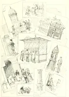 An illustration from XIXe [i.e. Dix-neuvième] siècle (en France); classes - moeurs - usages - costumes - inventions. Ouvrage illustré d'un front. chromotypographique, de 16 planches coloriées aux patrons, de 36 entetes et lettres ornées et de 487 gravures (dont 24 tirées hors texte) d'après les principaux artistes du siècle (1893)