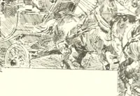 An illustration from XIXe [i.e. Dix-neuvième] siècle (en France); classes - moeurs - usages - costumes - inventions. Ouvrage illustré d'un front. chromotypographique, de 16 planches coloriées aux patrons, de 36 entetes et lettres ornées et de 487 gravures (dont 24 tirées hors texte) d'après les principaux artistes du siècle (1893)