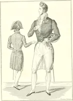 An illustration from XIXe [i.e. Dix-neuvième] siècle (en France); classes - moeurs - usages - costumes - inventions. Ouvrage illustré d'un front. chromotypographique, de 16 planches coloriées aux patrons, de 36 entetes et lettres ornées et de 487 gravures (dont 24 tirées hors texte) d'après les principaux artistes du siècle (1893)