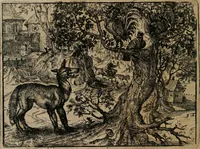 An illustration from XL [i.e. Quadraginta] emblemata miscella nova : Das ist : XL. underschiedliche Auszerlesene newradierte Kunststuck (1622)