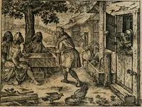 An illustration from XL [i.e. Quadraginta] emblemata miscella nova : Das ist : XL. underschiedliche Auszerlesene newradierte Kunststuck (1622)
