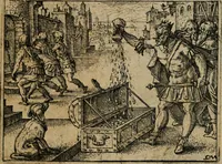 Picture 21 of 43 from XL [i.e. Quadraginta] emblemata miscella nova : Das ist : XL. underschiedliche Auszerlesene newradierte Kunststuck (1622), leaf 28