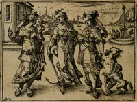 An illustration from XL [i.e. Quadraginta] emblemata miscella nova : Das ist : XL. underschiedliche Auszerlesene newradierte Kunststuck (1622)