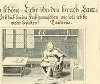 An illustration from XXV schöne ausserlesene Figuren vnd hohe Lehren von der begnadeten liebhabenden Seele, nemlich der Christlichen Kirchen vnd jhre[m] Gemahl Jesu Christo