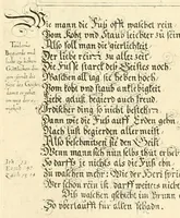 An illustration from XXV schöne ausserlesene Figuren vnd hohe Lehren von der begnadeten liebhabenden Seele, nemlich der Christlichen Kirchen vnd jhre[m] Gemahl Jesu Christo