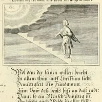 Picture 16 of 25 from XXV schöne ausserlesene Figuren vnd hohe Lehren von der begnadeten liebhabenden Seele, nemlich der Christlichen Kirchen vnd jhre[m] Gemahl Jesu Christo, leaf 59