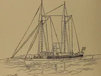 An illustration from Yachts and yachting : with over one hundred and ten illustrations (1887)