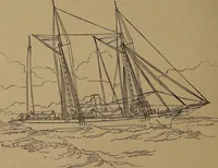 An illustration from Yachts and yachting : with over one hundred and ten illustrations (1887)