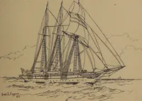 An illustration from Yachts and yachting : with over one hundred and ten illustrations (1887)
