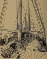 An illustration from Yachts and yachting : with over one hundred and ten illustrations (1887)
