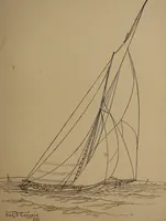An illustration from Yachts and yachting : with over one hundred and ten illustrations (1887)