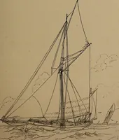 An illustration from Yachts and yachting : with over one hundred and ten illustrations (1887)