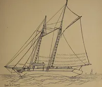 An illustration from Yachts and yachting : with over one hundred and ten illustrations (1887)