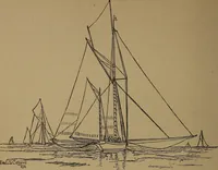 An illustration from Yachts and yachting : with over one hundred and ten illustrations (1887)